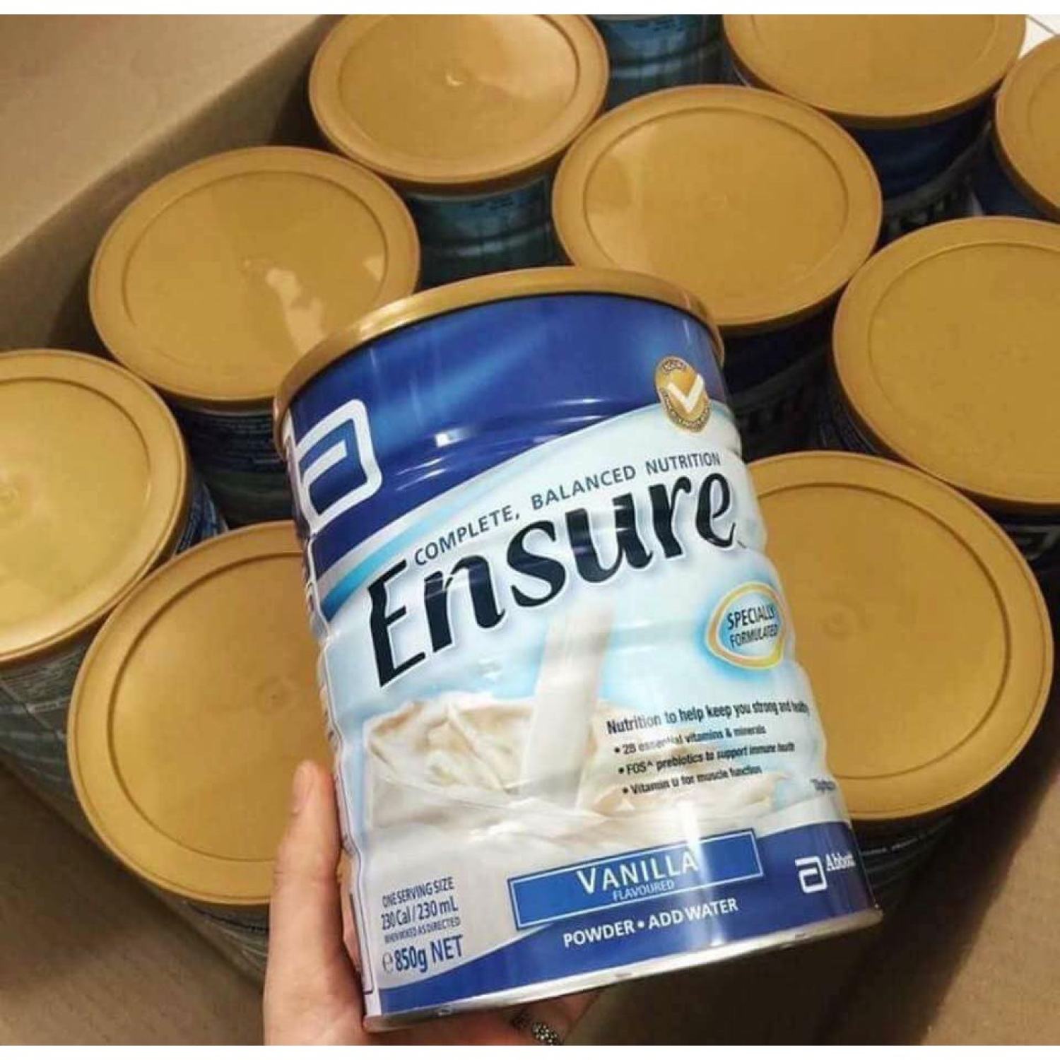 Sữa Ensure Úc Sữa Bột Tăng Cân Hộp 850gr