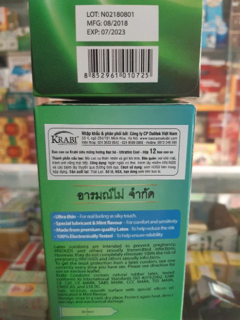 Bao cao su KRABI Thái Lan P148