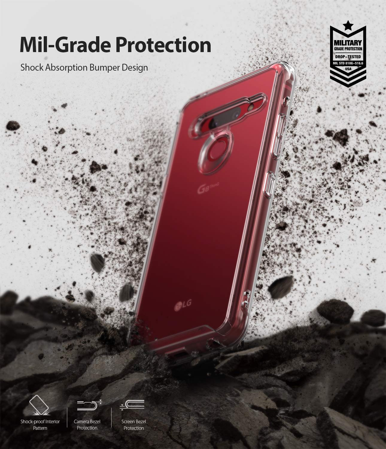 Ốp lưng LG G8 Ringke Fusion Hàn Quốc (Ringke Fusion Korea Case for  LG G8)