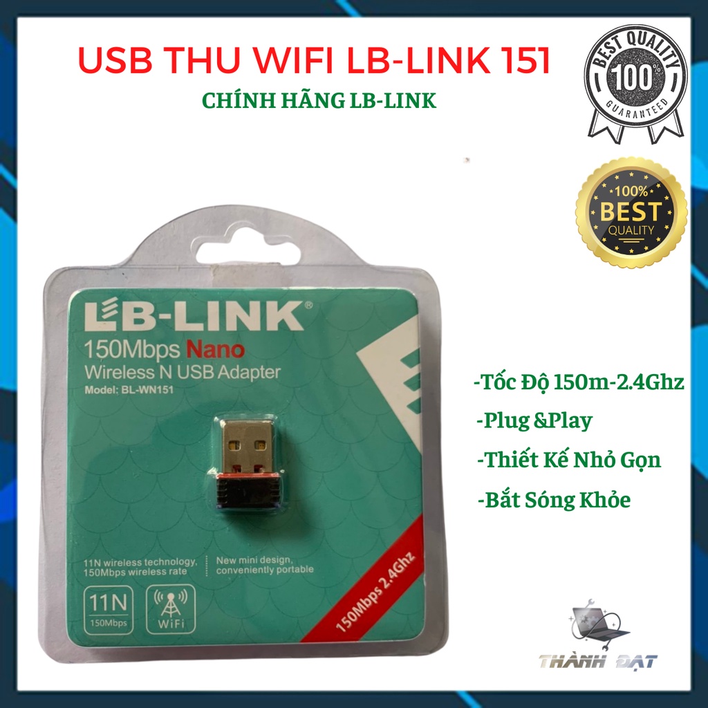 USB thu wifi LB-LINK BL-WN151 Nano Đen
