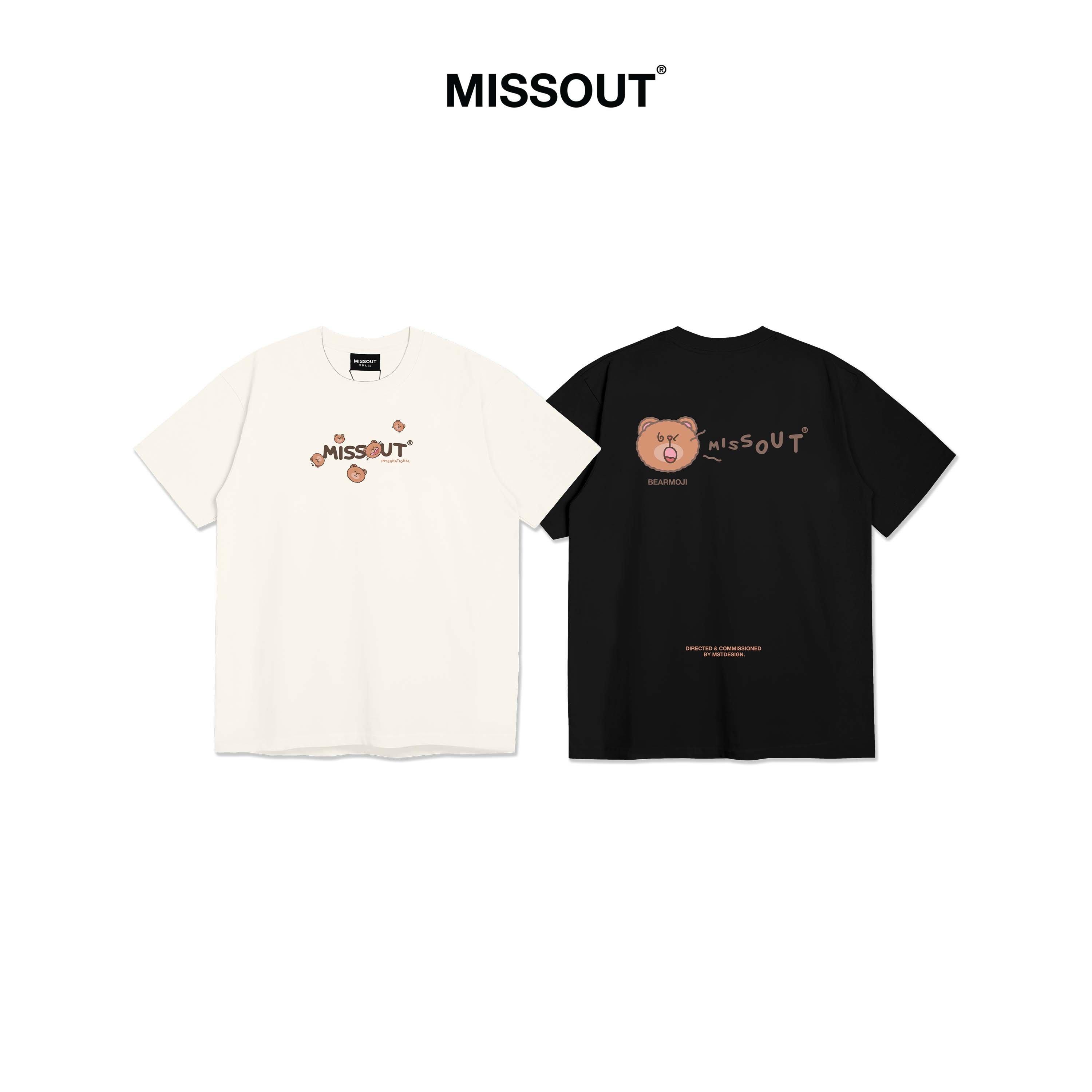 ÁO THUN BEARMOJI MISSOUT