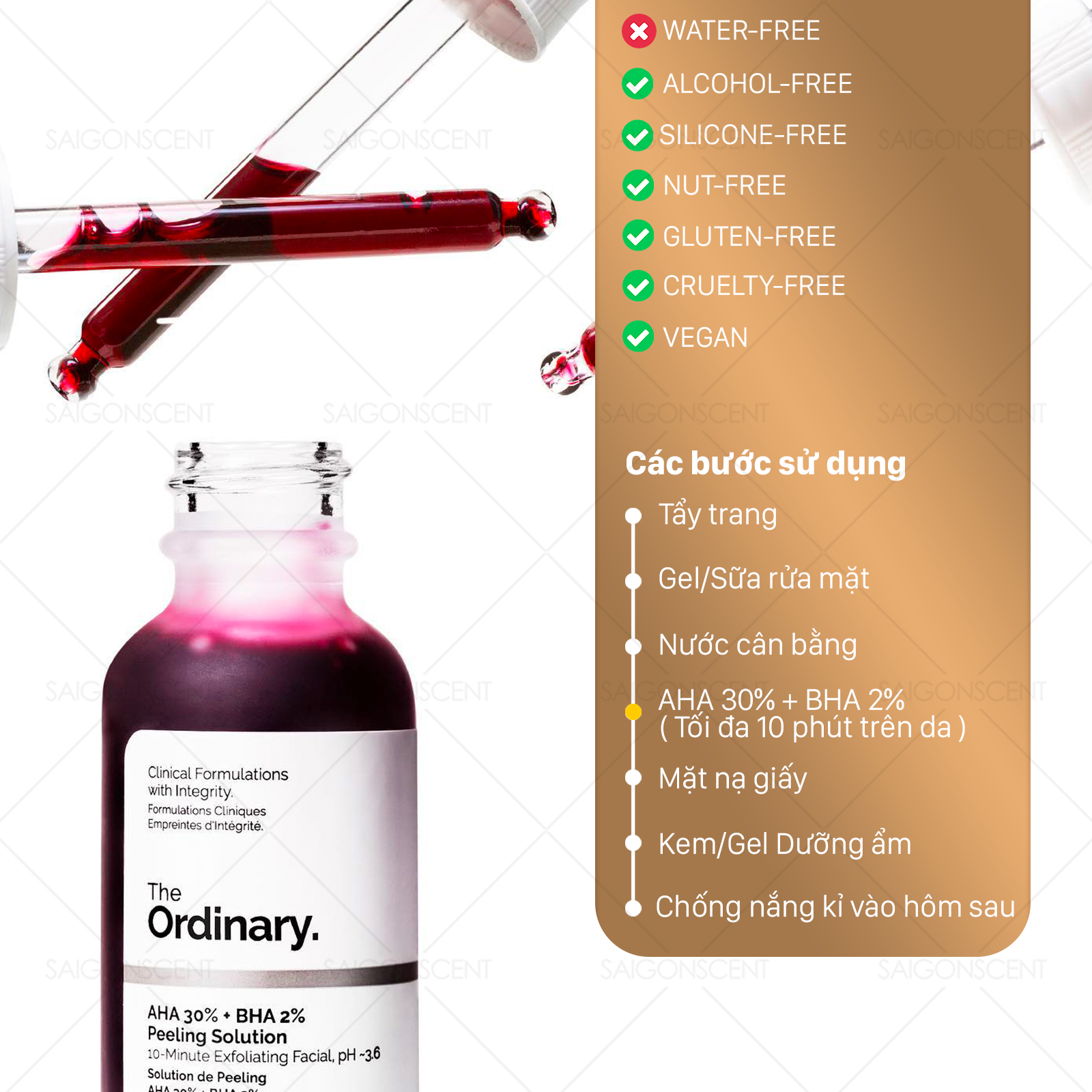 Tinh chất The Ordinary AHA 30% + BHA 2% Peeling Solution ( 30mL )