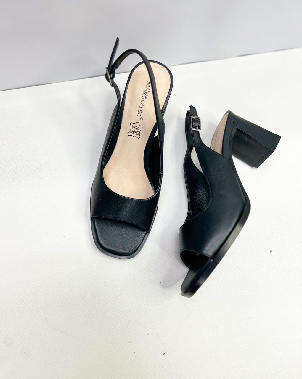 Sandal Nữ Da Thật Gót Trụ Cao 7cm VNXK