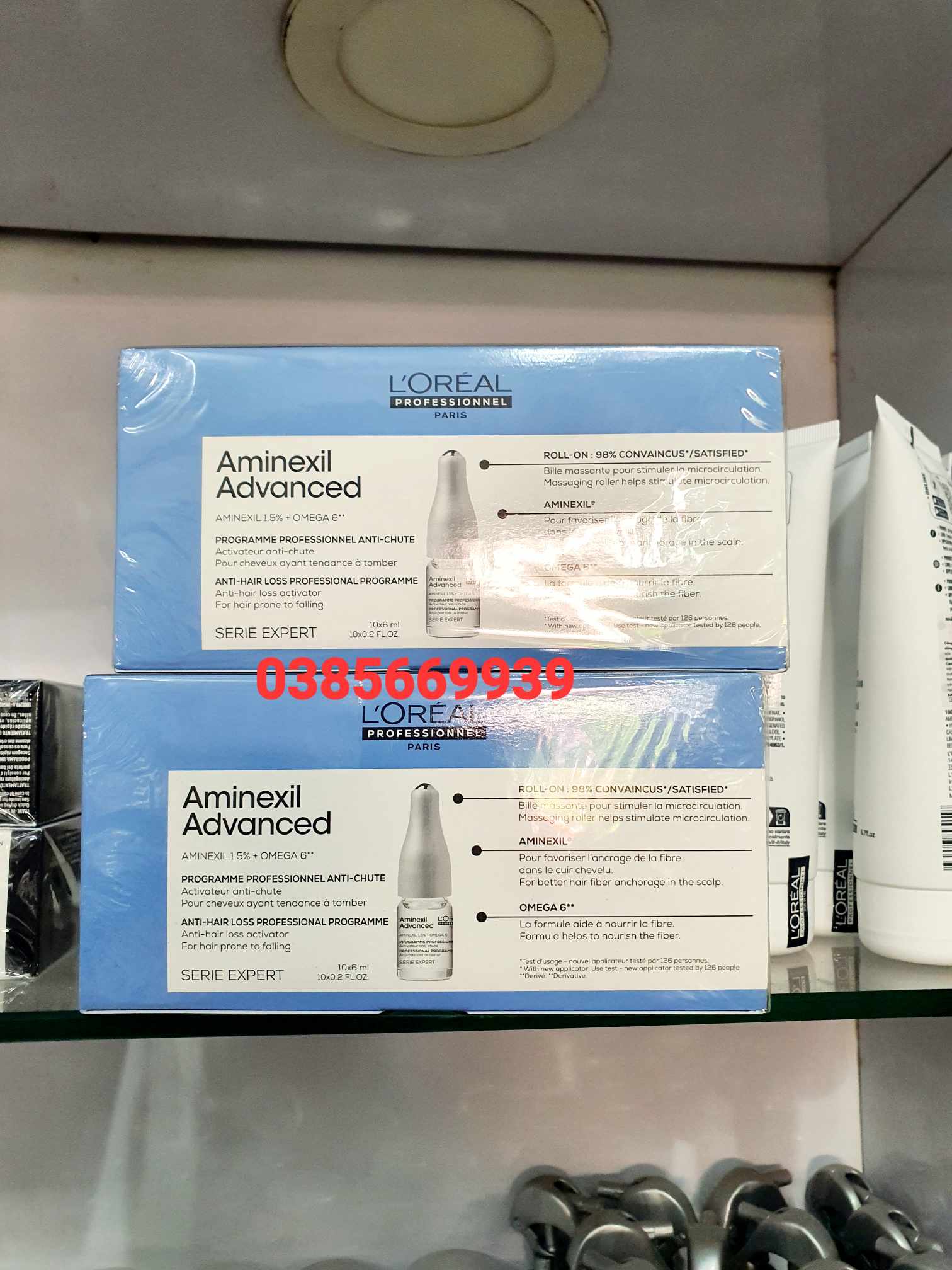 LOREAL AMINEXIL ADVANCED Essence REDUCES LOSS FOR Thin Hair 10 - BOX