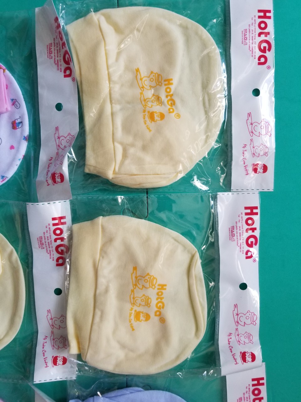 Combo 3 set nón bao tay Hotga (3 nón+ 3 đôi bao tay + 3 bao chân)