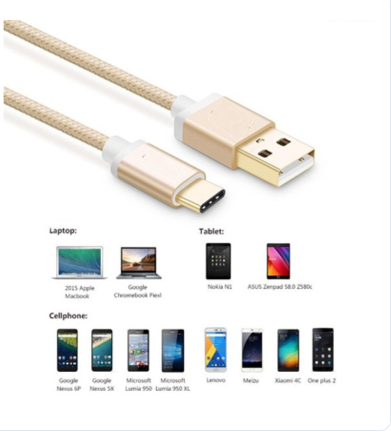 Cáp dây DÙ NGẮN 30cm JH Samsung Micro USB