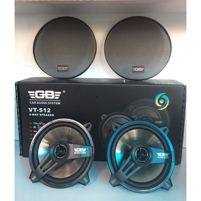 Loa cánh cửa 13cm 5inch gb vt-512 - loa đồng trục công suất 160w cho ô tô xe hơi