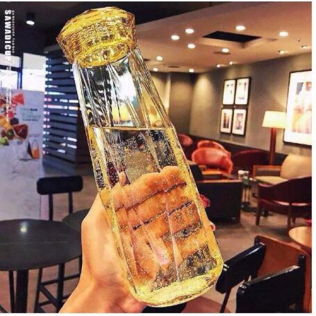 Bình Thuỷ Tinh Kim Cương Đựng Nước 400ml
