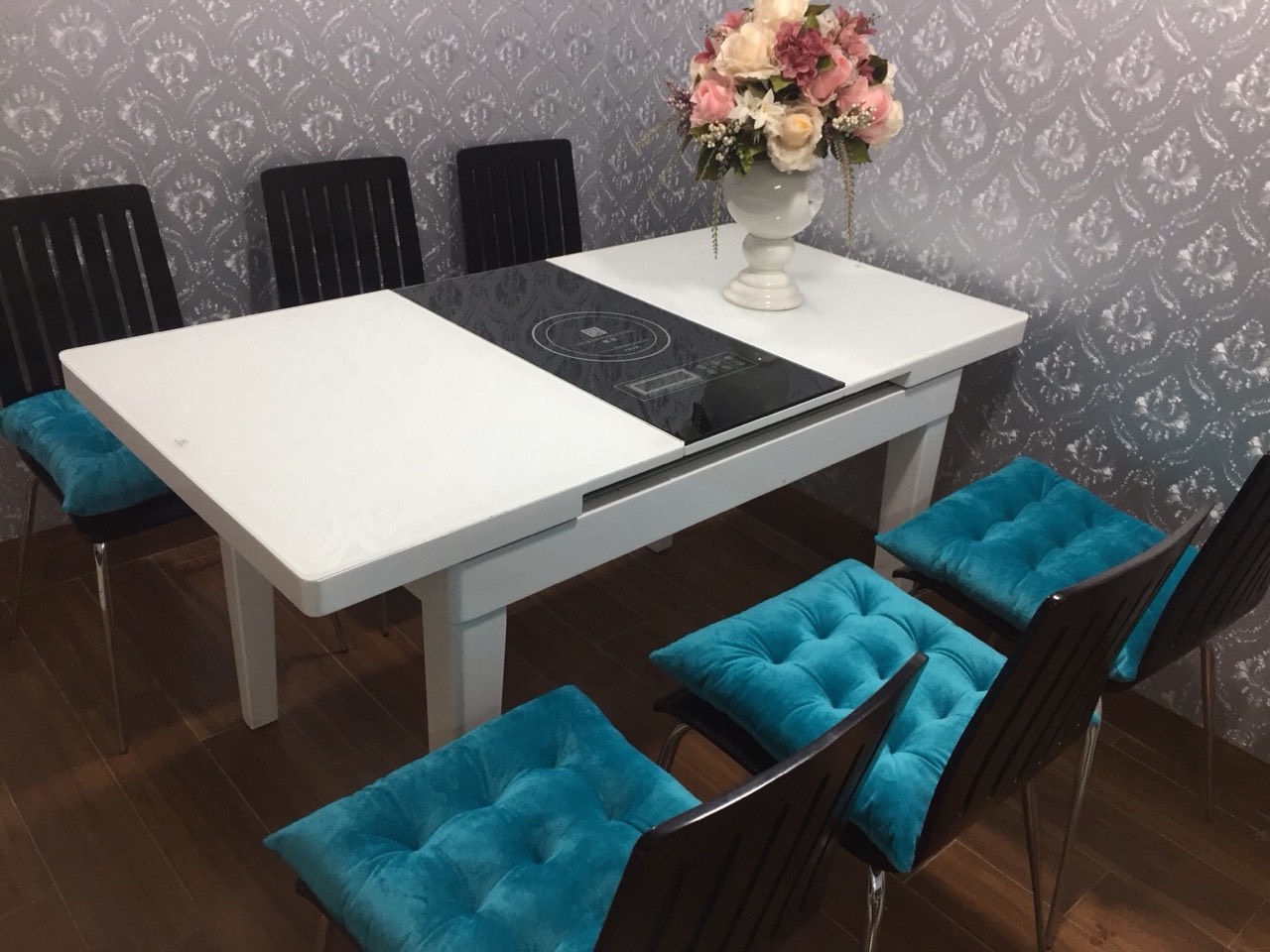 thảm ngồi, nệm ngồi nệm ghế sofa màu xanh