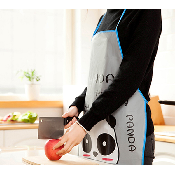 Tạp Dề Làm Bếp, Tạp Dề In Hoạt Hình Thỏ Gấu, Tạp Dề Chắn Nước Tạp Dề Chắn Văng Dầu Mỡ