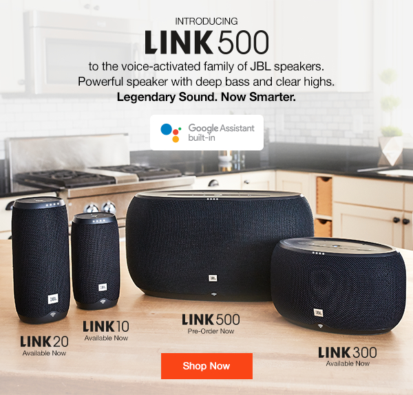 [HCM]Loa thông minh  JBL LINK 500 (Đen) Hỗ trợ Google Assistant (Trung tâm điều khiền nhà thông minh)