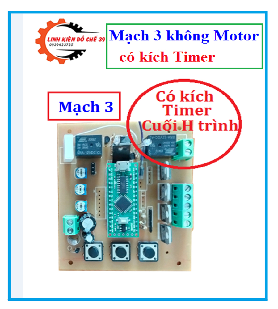Mạch khiển motor bước có Driver ( code hàn pin )