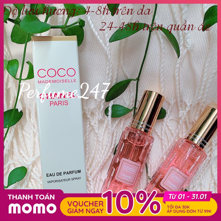 [HCM]COMBO 2 CHAI NƯỚC HOA NỮ MINI 20ML DẠNG XỊT- MÙI COCO HỒNG