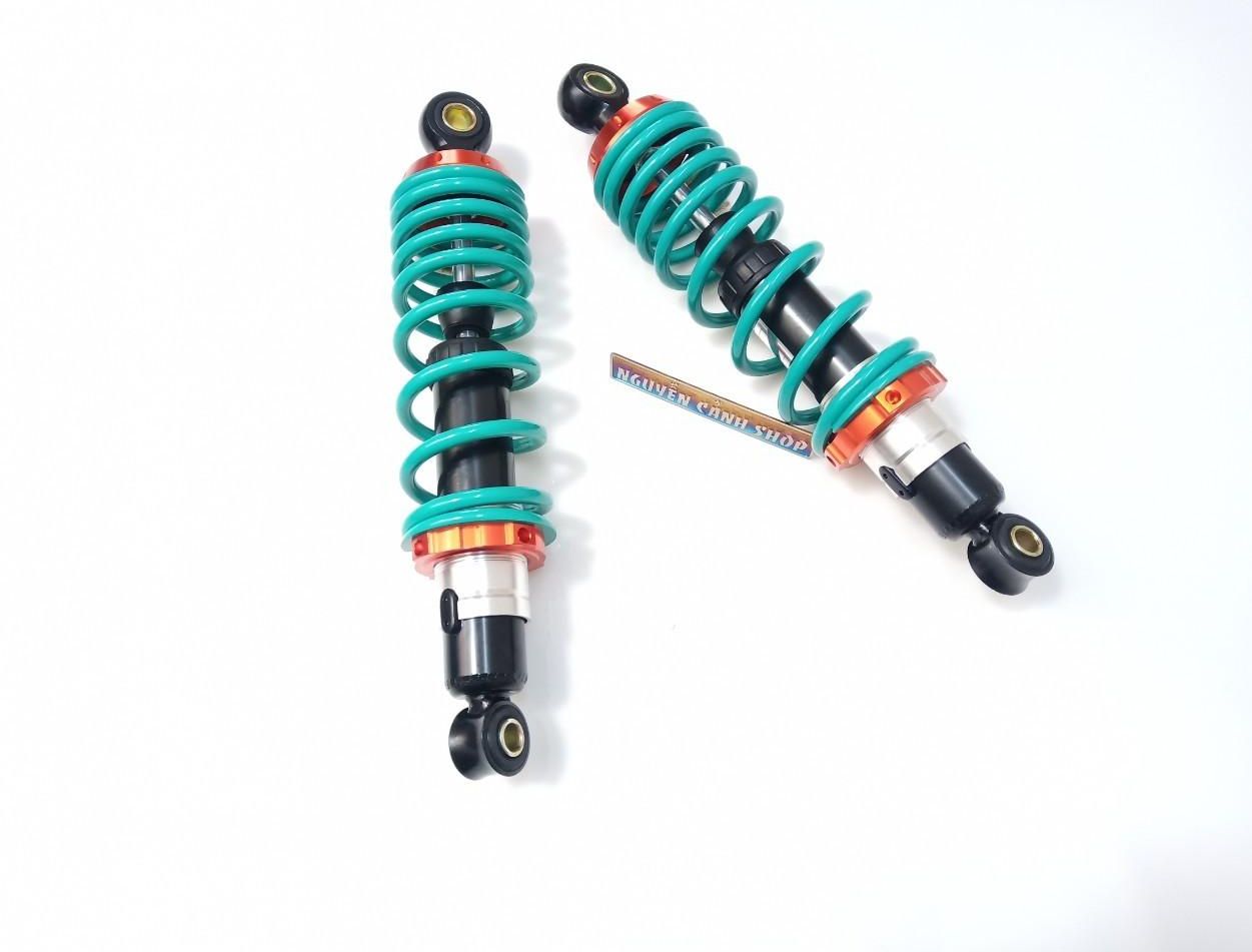 Phuộc sau xe sirius racing boy xanh nitron 1 cặp