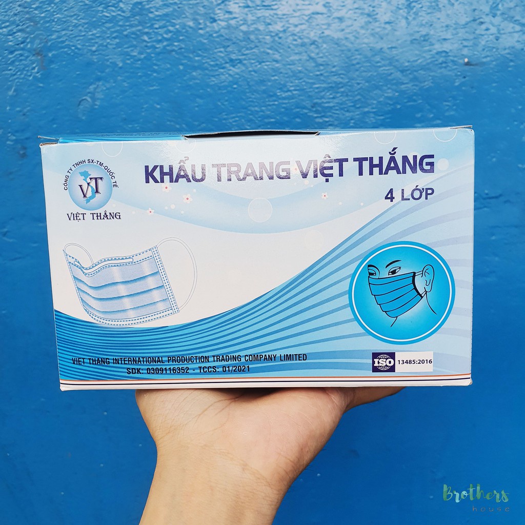 Khẩu trang 4 lớp kháng khuẩn Việt Thắng