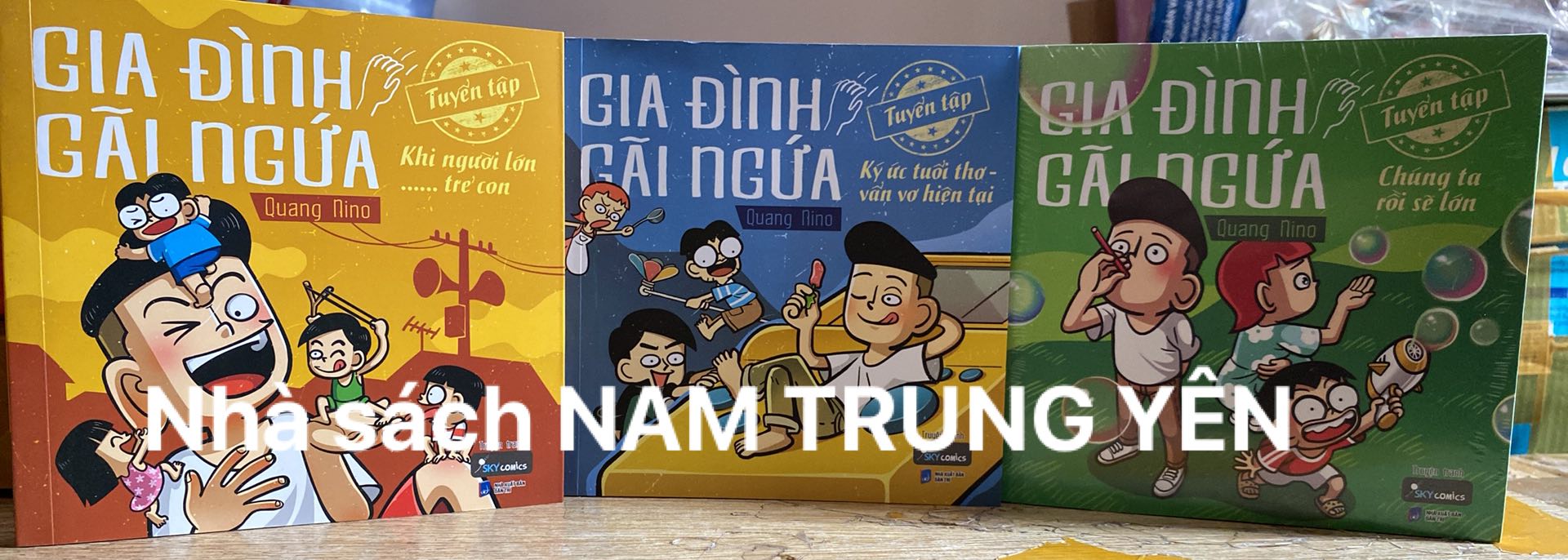 Sách tranh tuyển tập - gia đình gãi ngứa - quang nino