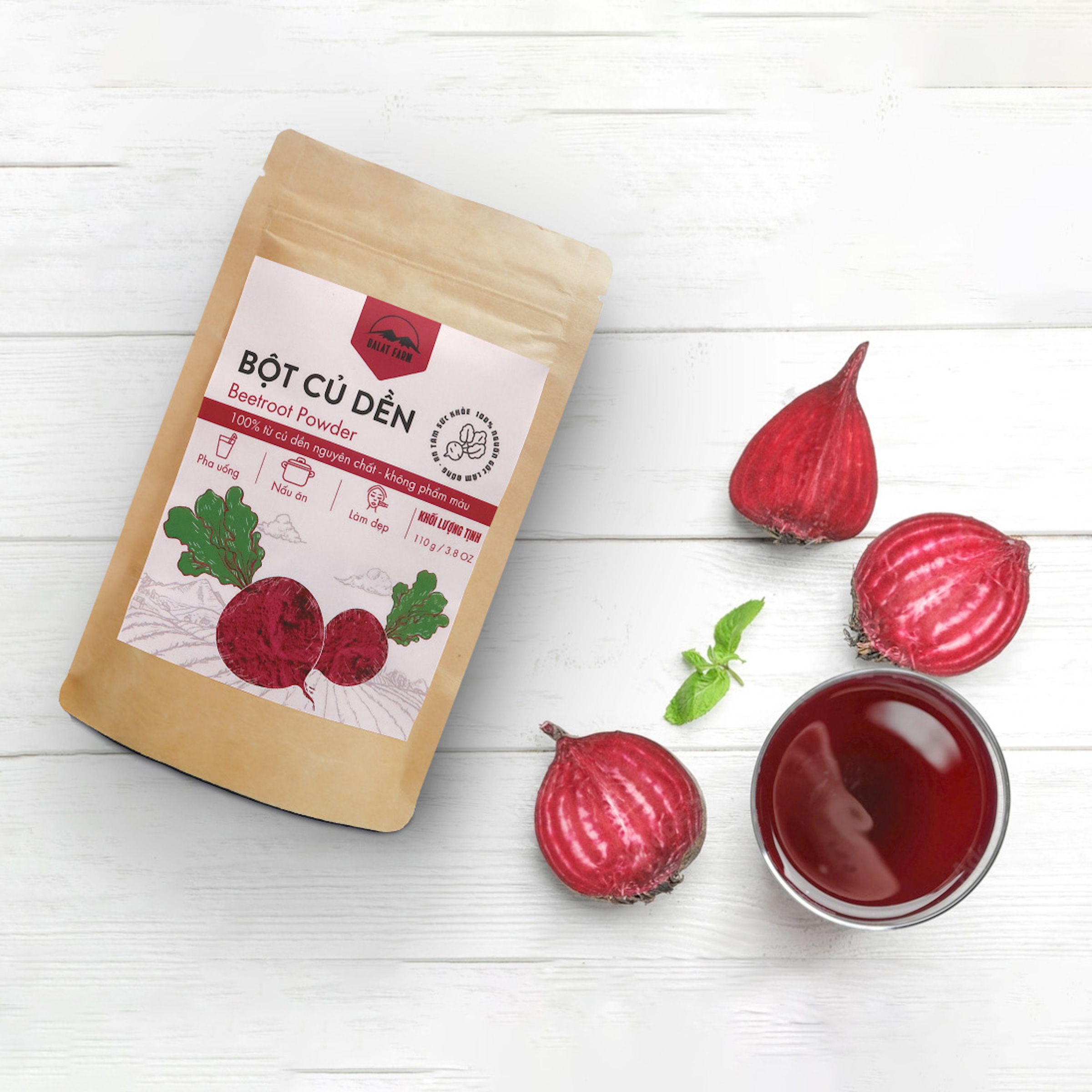 Bột Củ Dền Dalat Farm - Túi 110Gr
