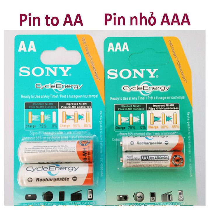 PIN SAC SONY 3A - VĨ 2 VIÊN - DIY146
