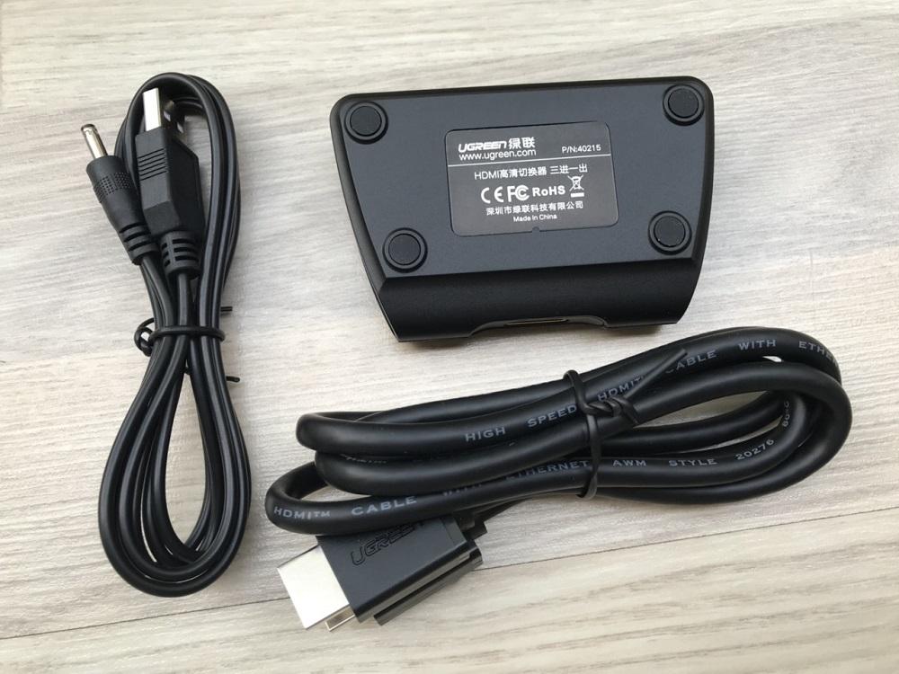 Bộ Chia HDMI 3 Vào 1 Ra Ugreen 40215 Cao Cấp