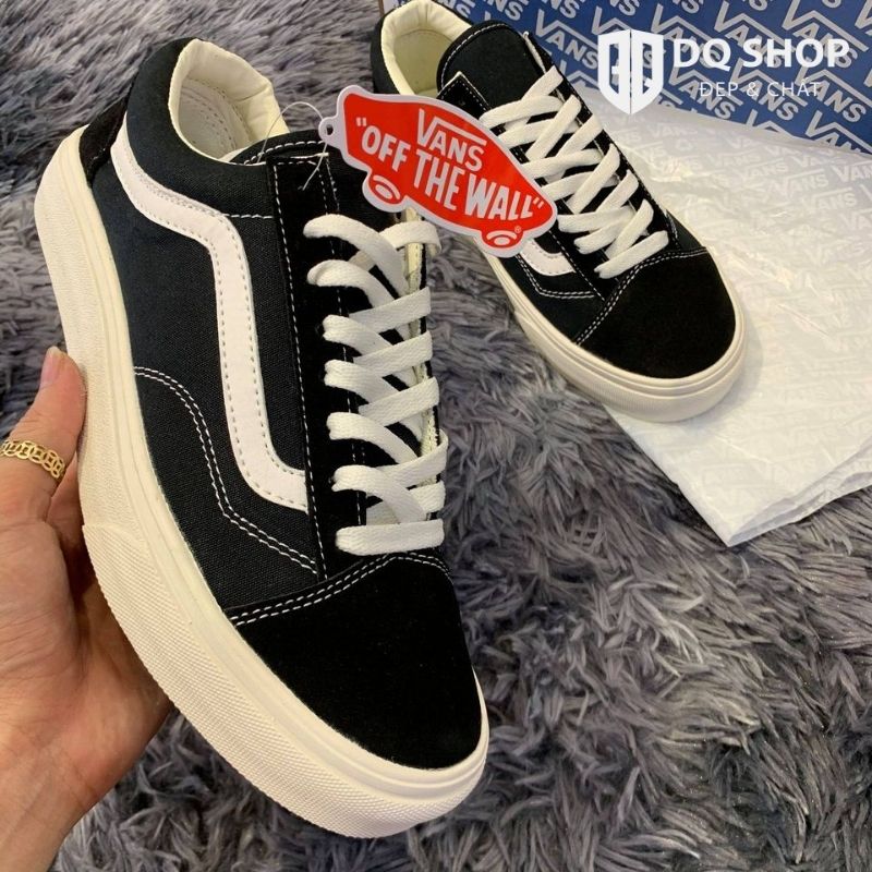 Giày Vans Old Skool Black White , giày vanss đen phong cách cá tính