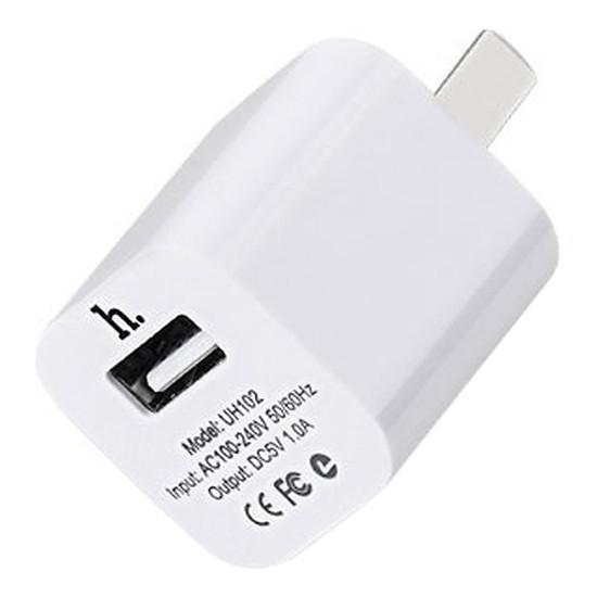 Cốc sạc Hoco UH102 1A dành cho điện thoại (Trắng) - Nhất Tín Computer