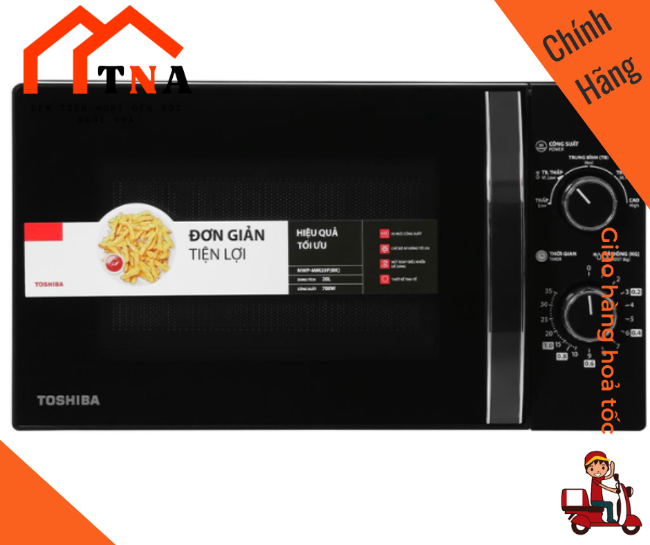 Lò vi sóng toshiba 20 lít mw2-mm20p - hàng chính hãng