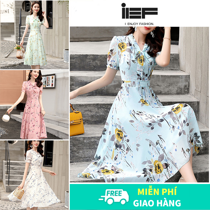 IEF body skirt short sleeve floral dress sweet v-neck fashion print Belt Going to the Beach for Women's Vacation borrow women to go to the wedding party2024