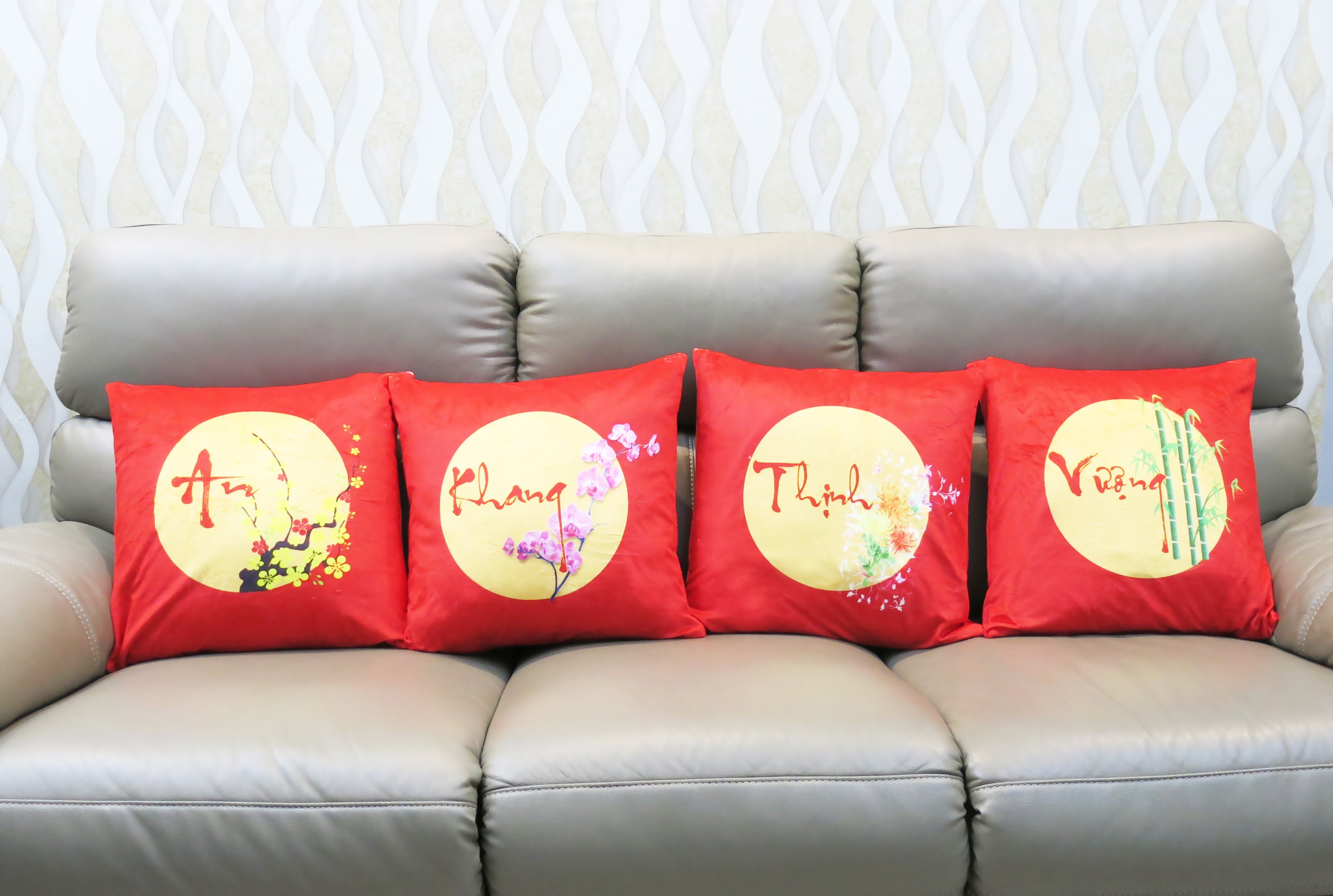 Set 4 vỏ gối an khang thịnh vượng 45-45cm