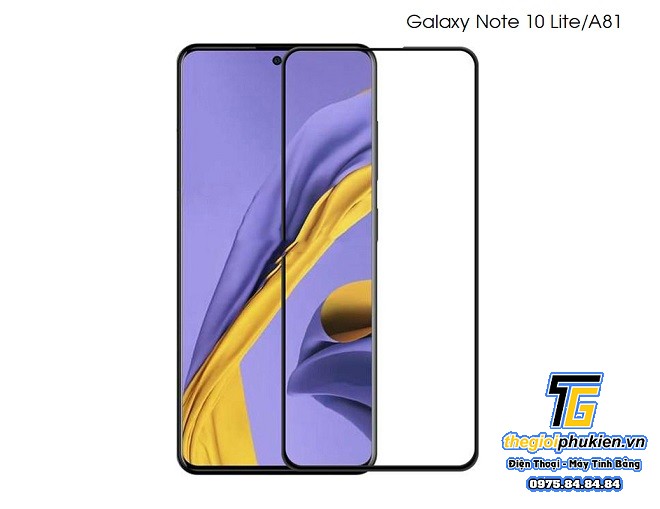 Tấm dán kính cường lực full 5D SamSung Galaxy Note 10 Lite tràn màn hình
