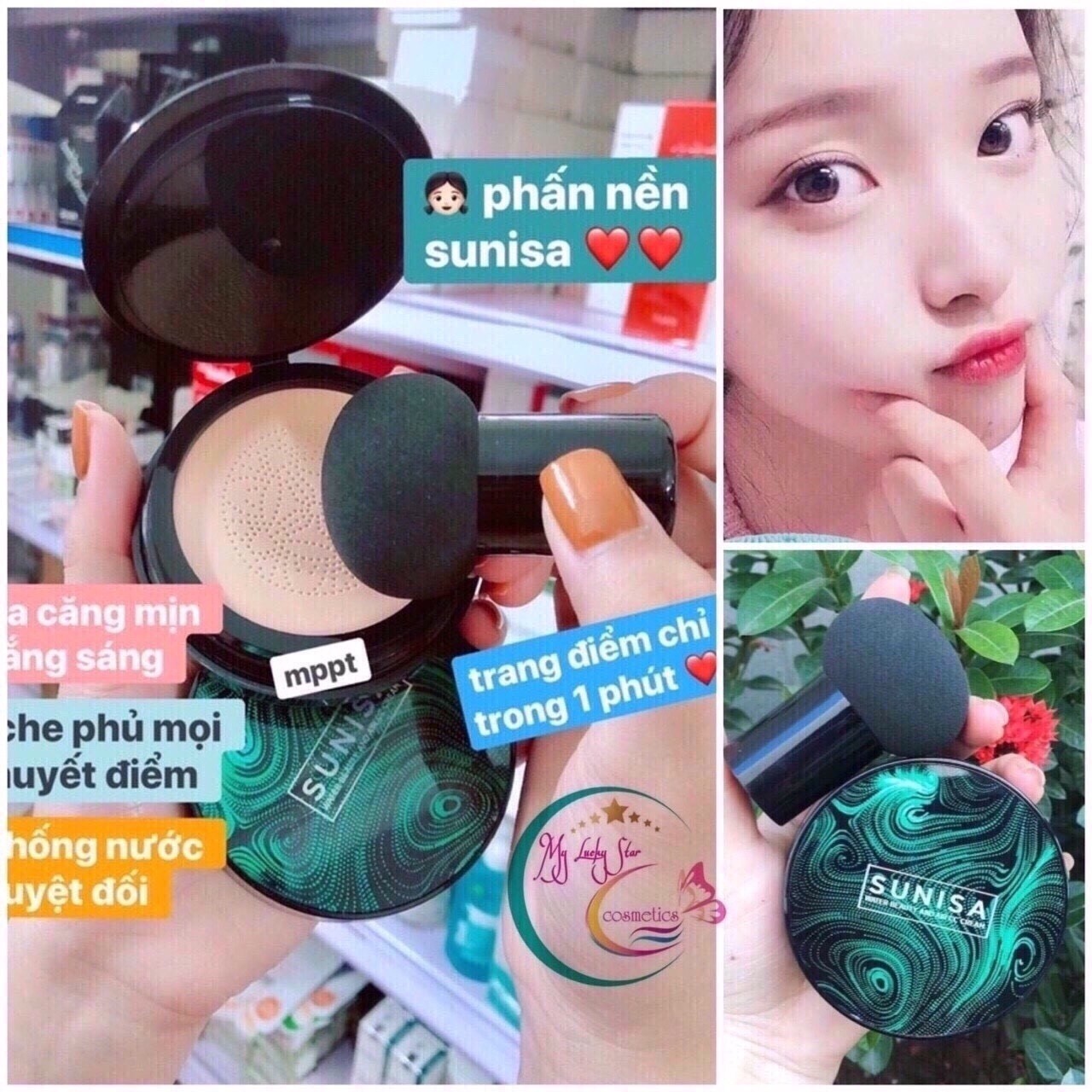 Phấn nước SUNISA hàng chuẩn nội địa