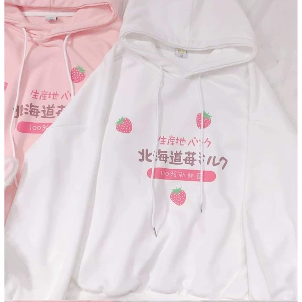 Áo hoodie 3 quả dâu dtr1120