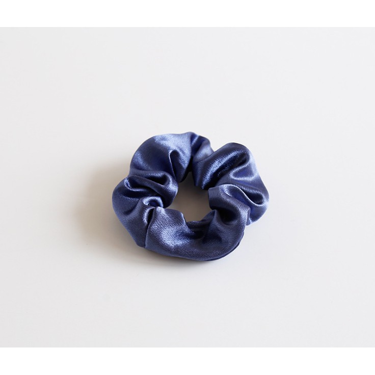 Dây Buộc Tóc Scrunchies Lụa Mềm Đơn Sắc