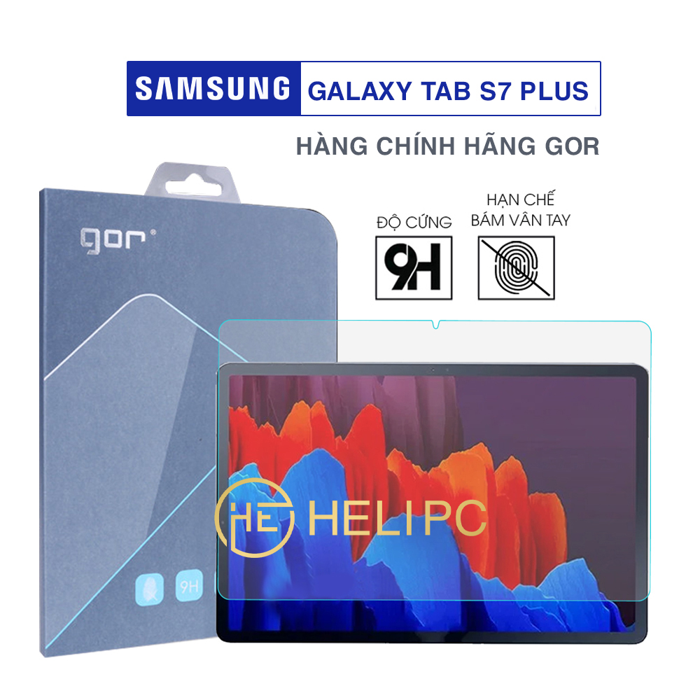 Kính cường lực Samsung Galaxy Tab S7 Plus / S7 / Tab S6 / S6 Lite / S8 Ultra / S8 Plus chính hãng Gor độ cứng 9H