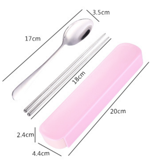 Full Bộ Thìa + nĩa/dĩa + đũa ăn inox 304 cao cấp, tiện lợi