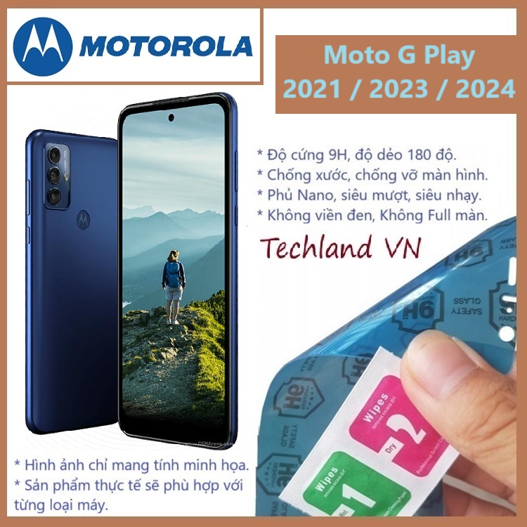 Cường Lực Phủ Nano Motorola Moto G Play 2021 / 2023 / 2024 - Trong Suốt, Không Full Màn, Không Viền Đen
