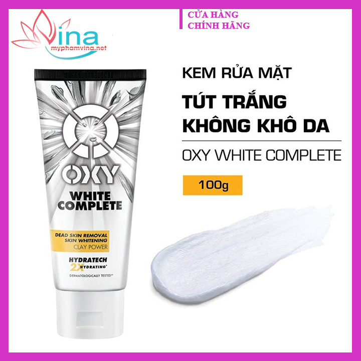 [HCM]Kem rửa OXY White Complete - mặt tút sáng da mờ thâm sạm giảm thô ráp 100ml
