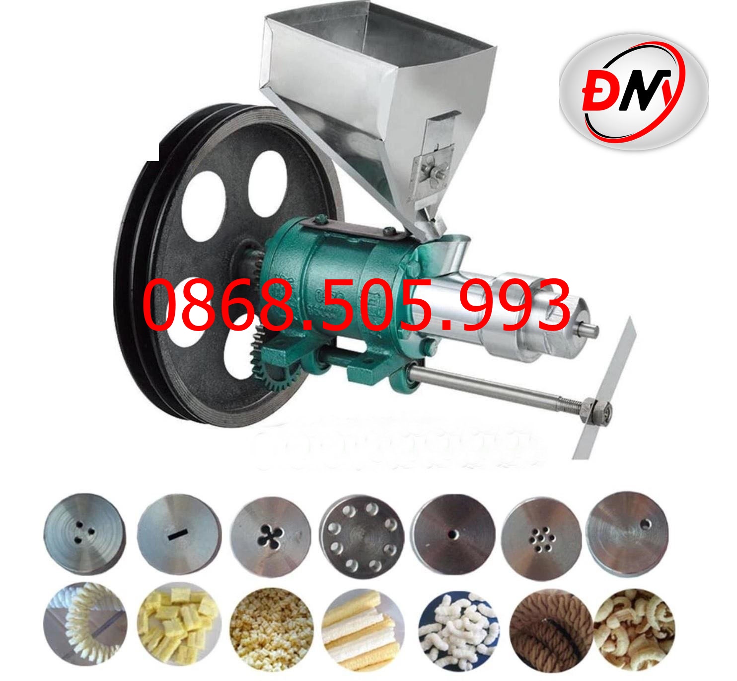 Máy nổ bỏng gạo, đầu nổ bỏng ngô, bỏng ống, bỏng gậy, đầu nổ bỏng 7 béc