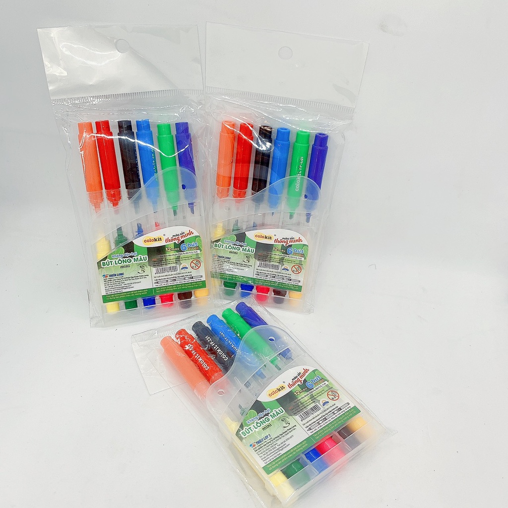 Bút Lông 2 Đầu Thiên Long Fp-C01 - 12 Màu