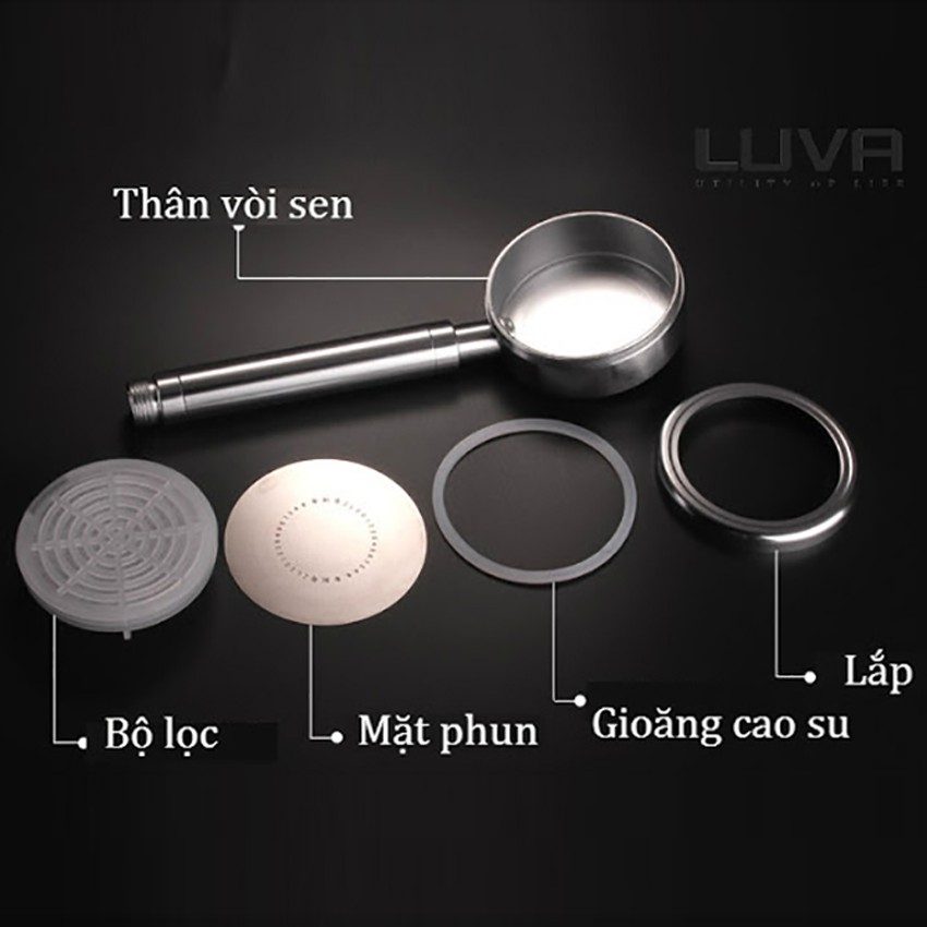 Vòi sen, tay sen tăng áp Luva VS4