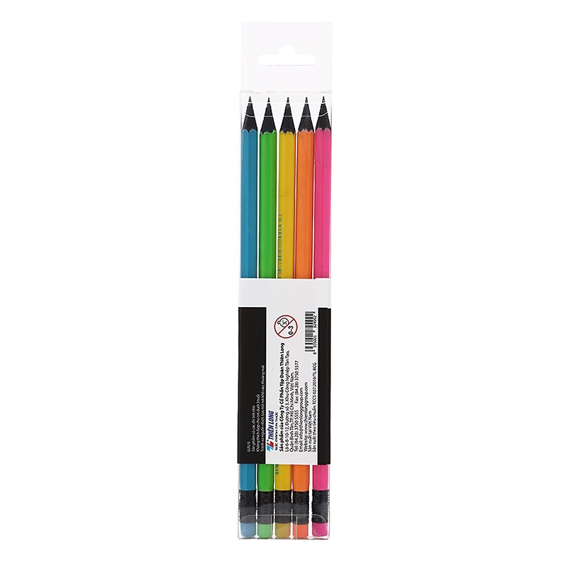 Vỉ 5 Bút Chì Gỗ HB GP-C02