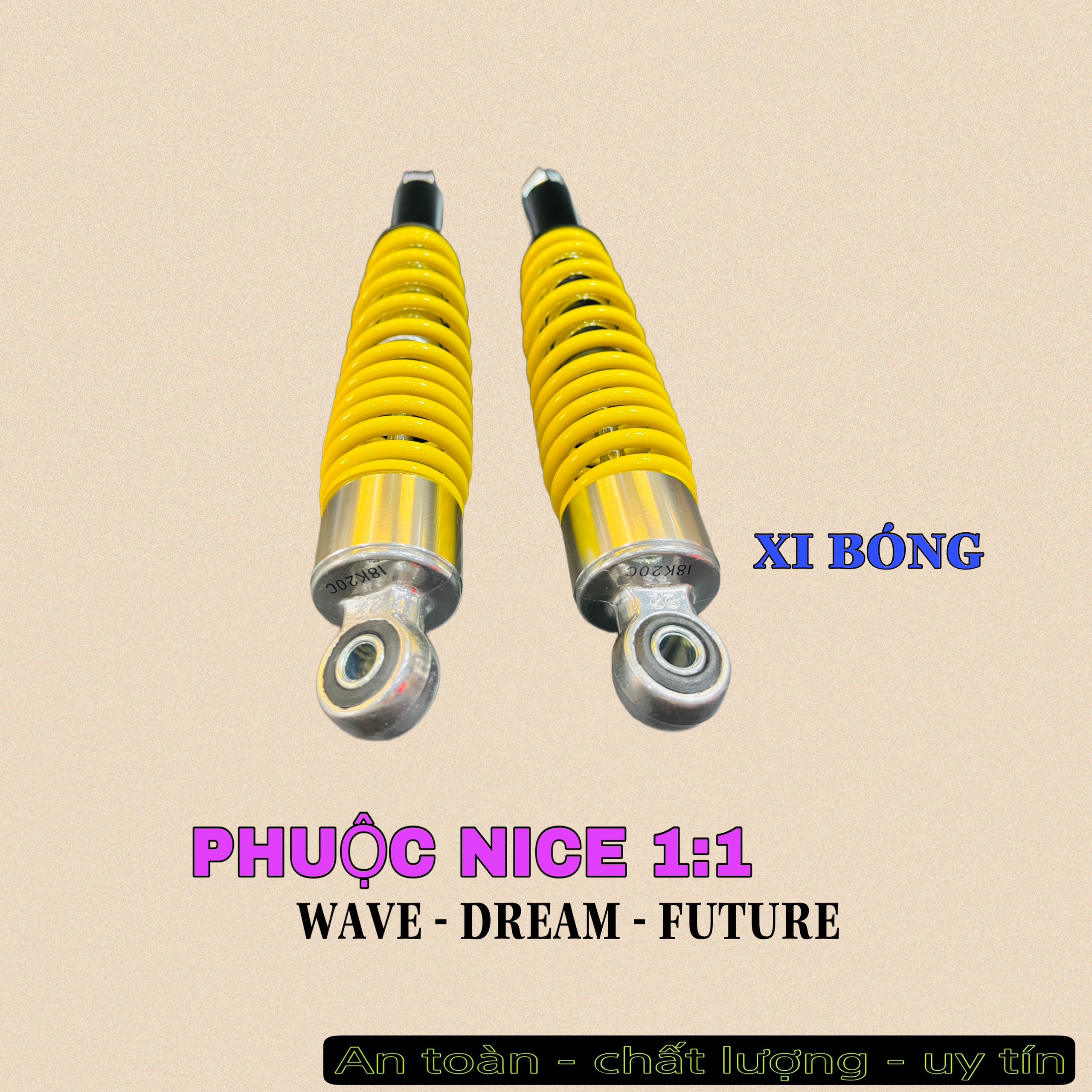 Phuộc NICE 1:1 WAVE, DREAM, FUTURE chuẩn như zin