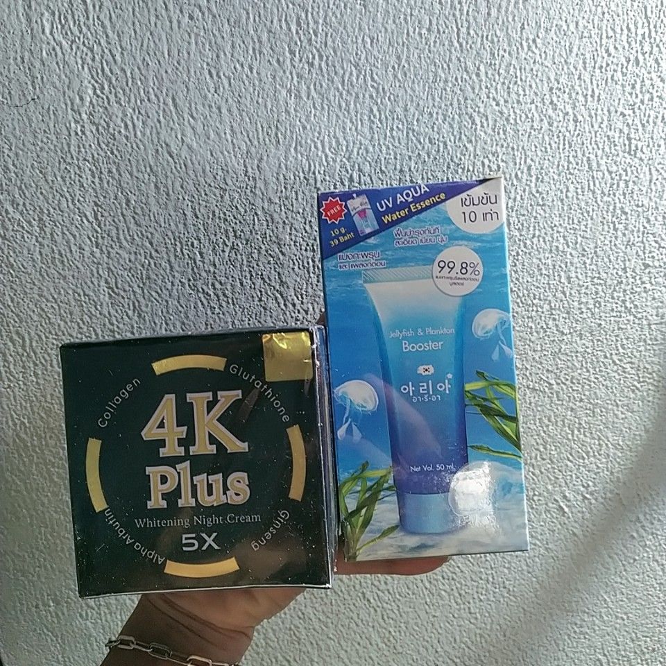COMBO SERUM VI TẢO BIỂN & KEM 4K THÁI LAN