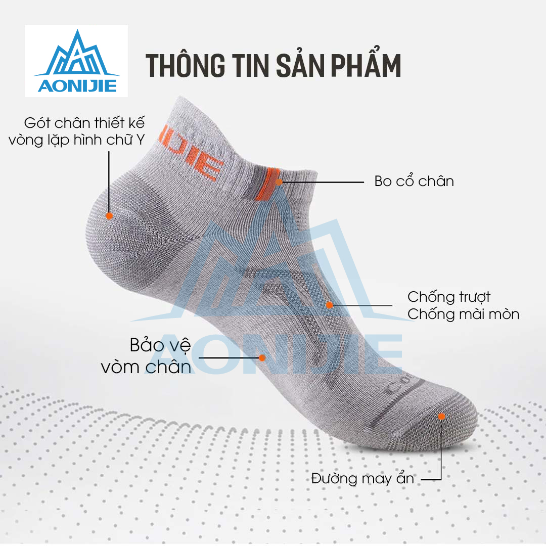 Combo 3 Đôi Tất Chạy Bộ Thể Thao Aonijie E4101