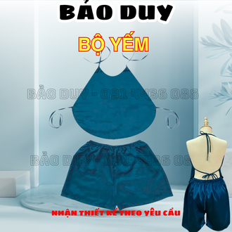Bộ Yếm Spa | Bộ Đồ Đùi Lụa Mát Massage, TắM TrắNg Thư GiãN Spa