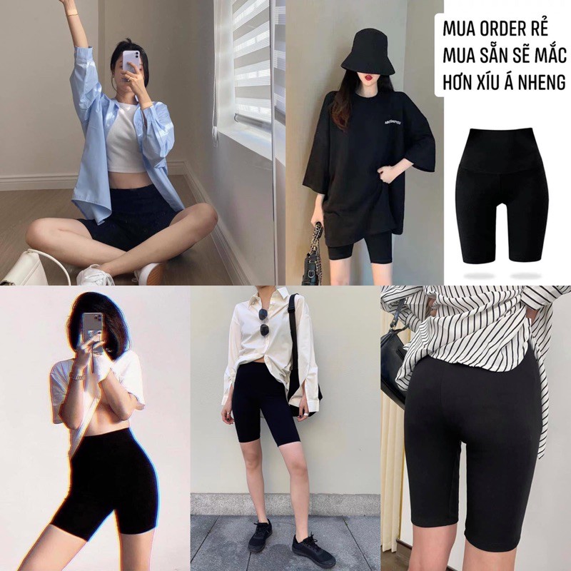 (Hàng có sẵn) Quần biker short - legging đùi nữ năng động.