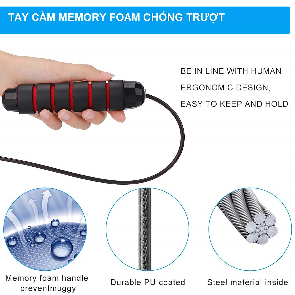 Bộ Nhảy Dây Tập Thể Dục Cao Cấp