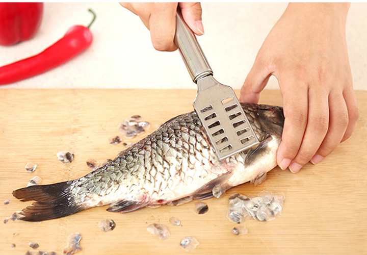 Dụng Cụ Lóc - Đánh Vảy Da Cá Bằng Inox Siêu Bền