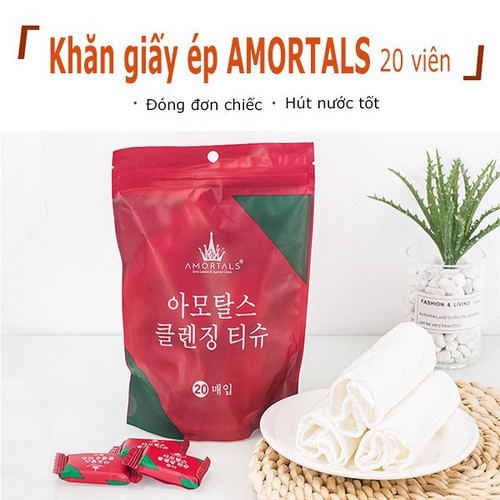 20 Viên Khăn Mặt Nén Đa Năng Vuông