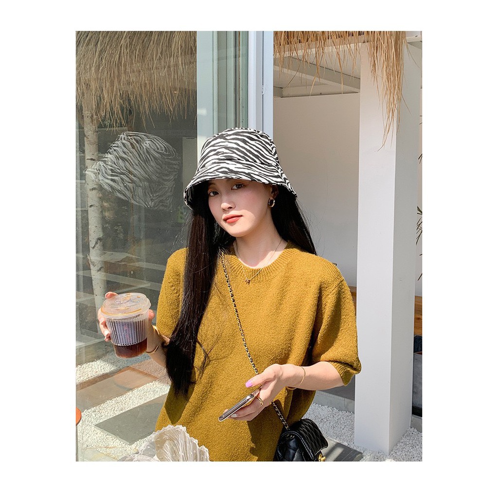 Mũ BÒ SỮA VÀNH TRÒN siêu xinh