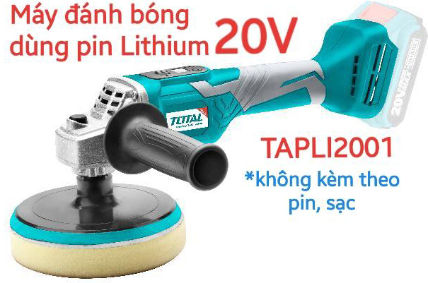 20V Máy đánh bóng dùng pin 150mm Total TAPLI2001